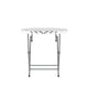 Gray & White |#| 3PC Gray/White and Charcoal Indoor/Outdoor PE Rattan Folding Bistro Set