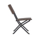 Brown |#| 3PC Brown and Black Indoor/Outdoor PE Rattan Folding Bistro Set