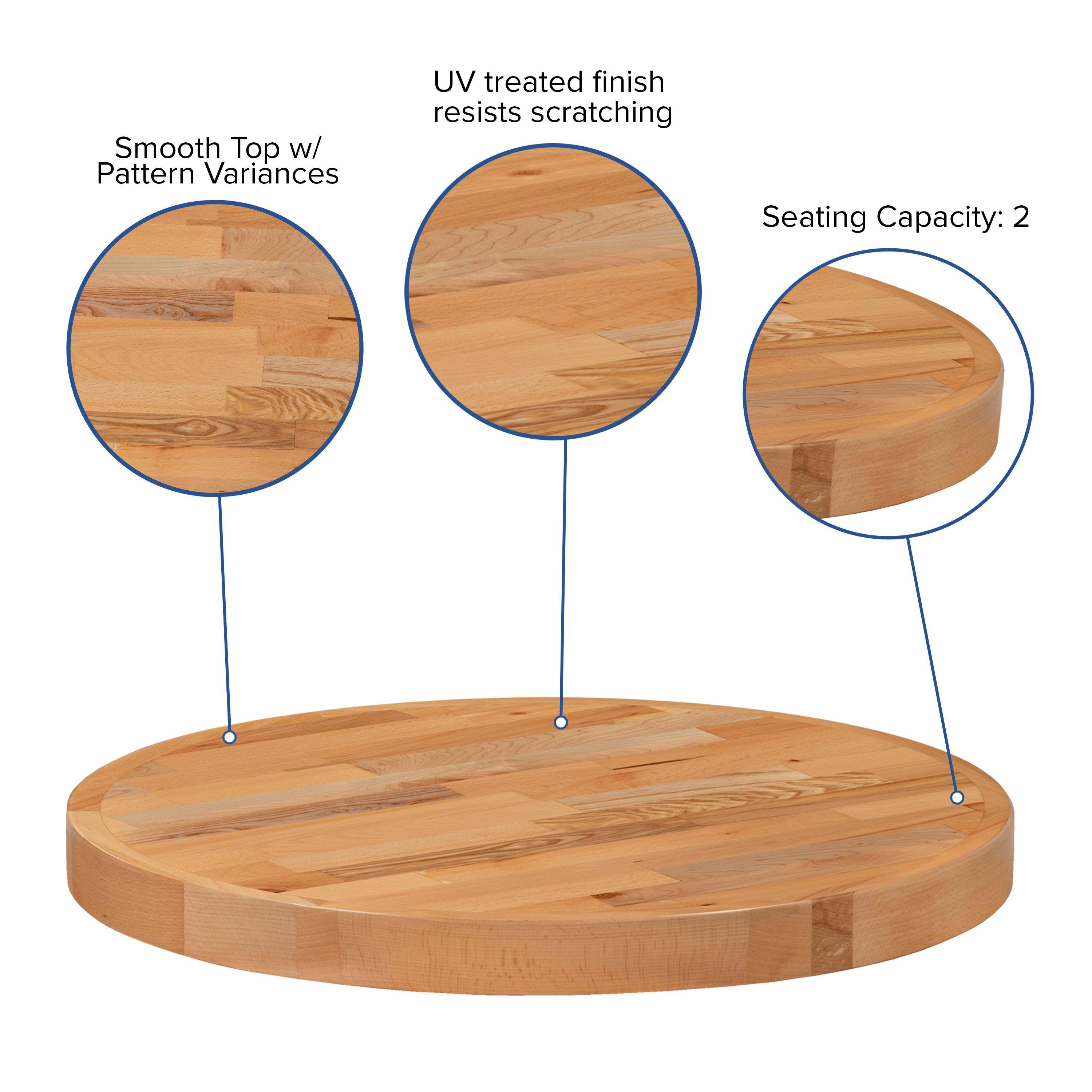 Round Butcher Block Top XU-BBRD- – BizChair Round Butcher Block Top XU-BBRD- – BizChair