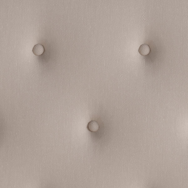 Beige,Twin |#| Twin Size Panel Tufted Upholstered Platform Bed in Beige Fabric