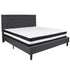 Roxbury Panel Tufted Upholstered Platform Bed and Pocket Spring Mattress