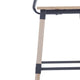 Antique White |#| Commercial Grade Rustic Industrial Style Wood Dining Barstool in Antique White