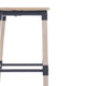 Antique White |#| Commercial Grade Rustic Industrial Style Wood Dining Barstool in Antique White