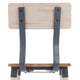 Antique White |#| Commercial Grade Rustic Industrial Style Wood Dining Barstool in Antique White
