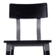 Black |#| Commercial Grade Rustic Industrial Style Wood Dining Barstool in Black