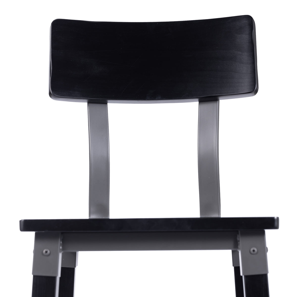 Black |#| Commercial Grade Rustic Industrial Style Wood Dining Barstool in Black