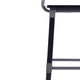 Black |#| Commercial Grade Rustic Industrial Style Wood Dining Barstool in Black