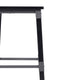 Black |#| Commercial Grade Rustic Industrial Style Wood Dining Barstool in Black
