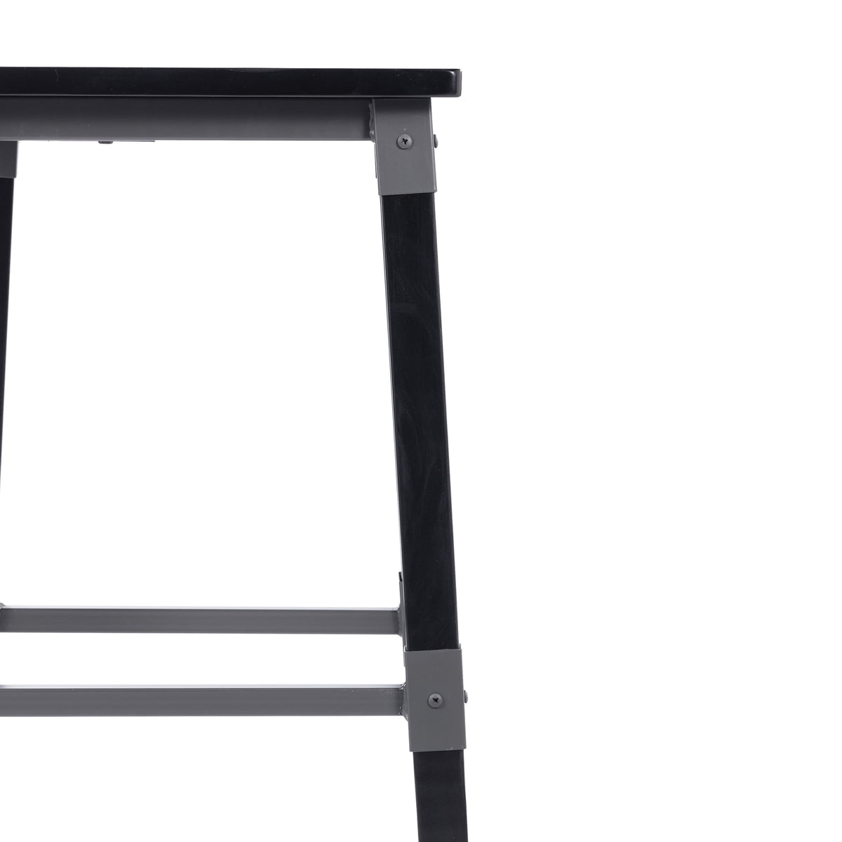 Black |#| Commercial Grade Rustic Industrial Style Wood Dining Barstool in Black