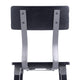 Black |#| Commercial Grade Rustic Industrial Style Wood Dining Barstool in Black