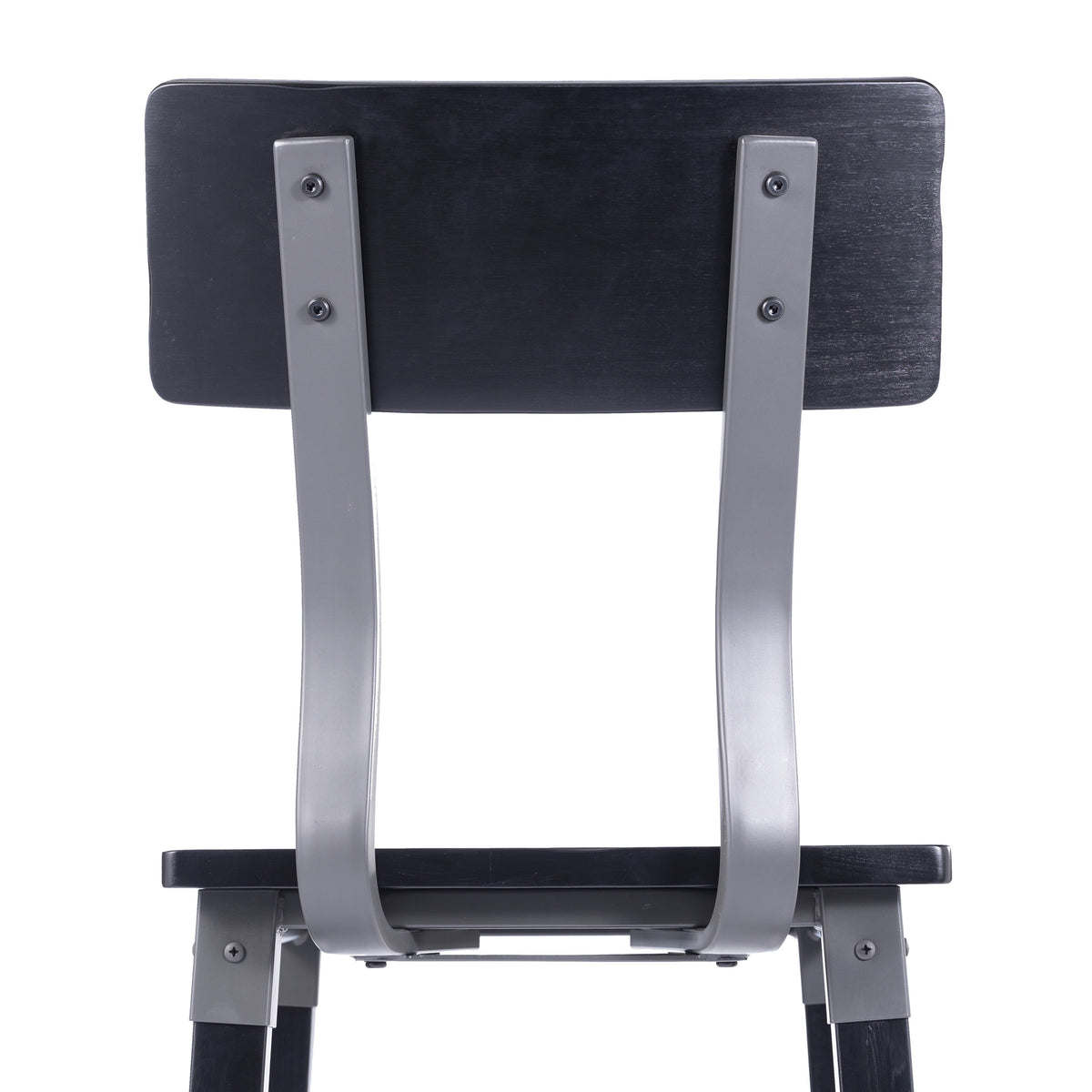 Black |#| Commercial Grade Rustic Industrial Style Wood Dining Barstool in Black