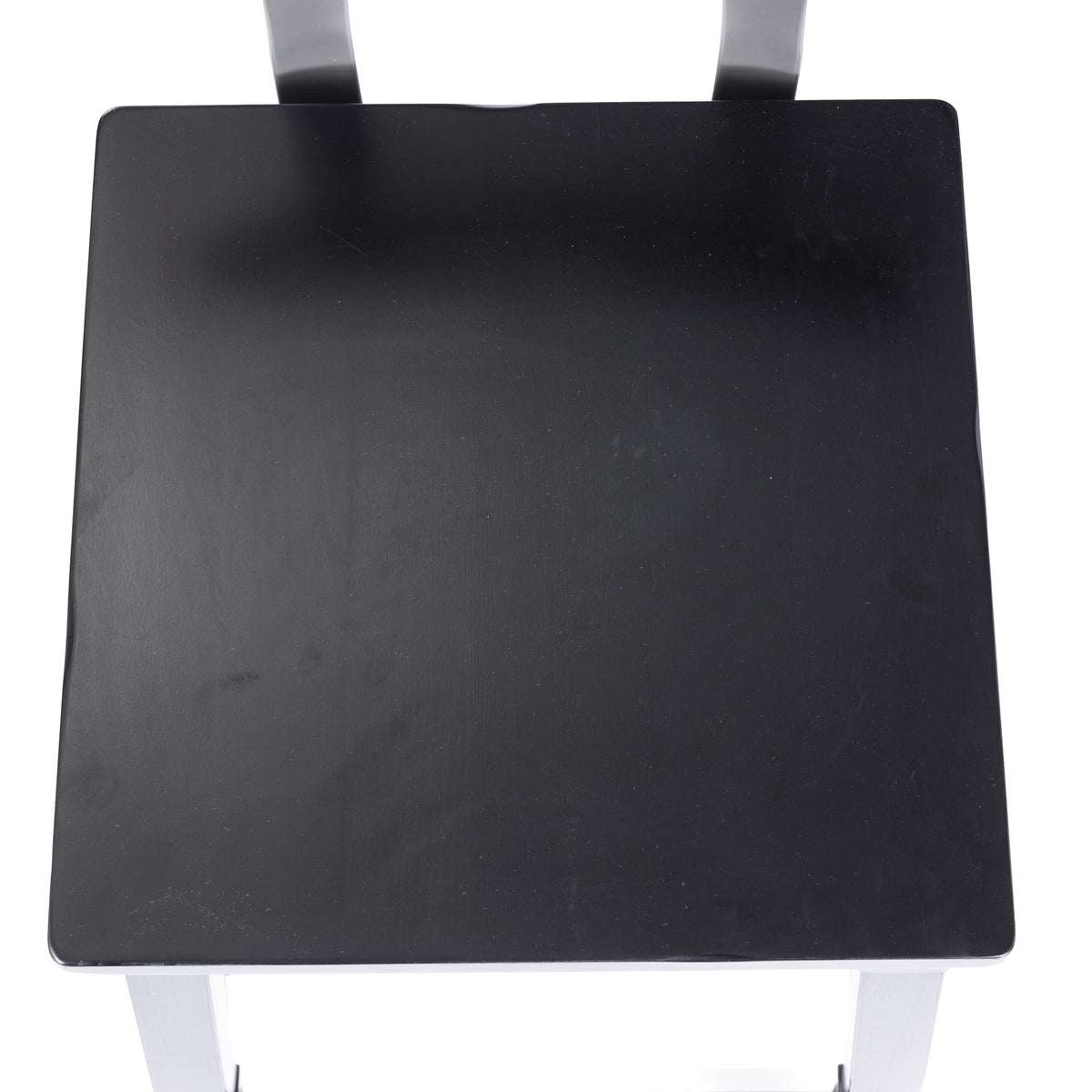 Black |#| Commercial Grade Rustic Industrial Style Wood Dining Barstool in Black