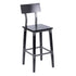 Rustic Antique Industrial Wood Dining Barstool