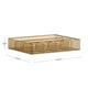 Premium 6 Section Mesh Metal Large Desk Drawer Storage Organizer in Gold
