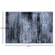 Grey,2' x 3' |#| Abstract Style Accent Area Rug - Gray Scraped Pattern - 2' x 3'