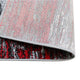 Red,2' x 3' |#| Abstract Style Accent Area Rug - Red & Gray Scraped Pattern - 2' x 3'