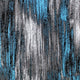 Blue,8' x 10' |#| Abstract Style Accent Area Rug - Blue & Gray Scraped Pattern - 8' x 10'