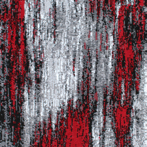 Purple,2' x 3' |#| Abstract Style Accent Area Rug - Purple & Gray Scraped Pattern - 2' x 3'