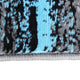 Blue,2' x 7' |#| Abstract Style Accent Area Rug - Blue Scraped Pattern - 2' x 7'