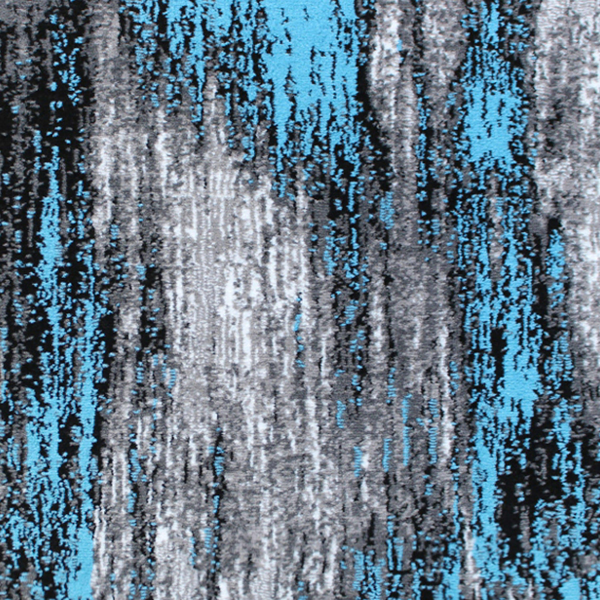 Blue,2' x 7' |#| Abstract Style Accent Area Rug - Blue Scraped Pattern - 2' x 7'
