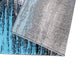 Blue,5' x 7' |#| Abstract Style Accent Area Rug - Blue Scraped Pattern - 5' x 7'