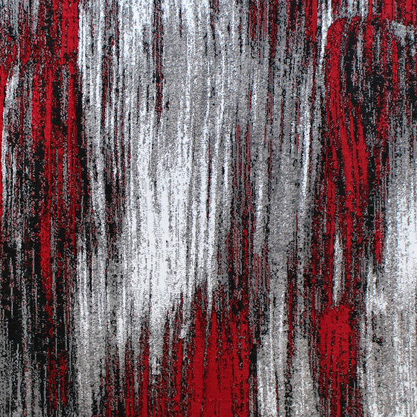 Orange,8' x 10' |#| Abstract Style Accent Area Rug - Orange & Gray Scraped Pattern - 8' x 10'
