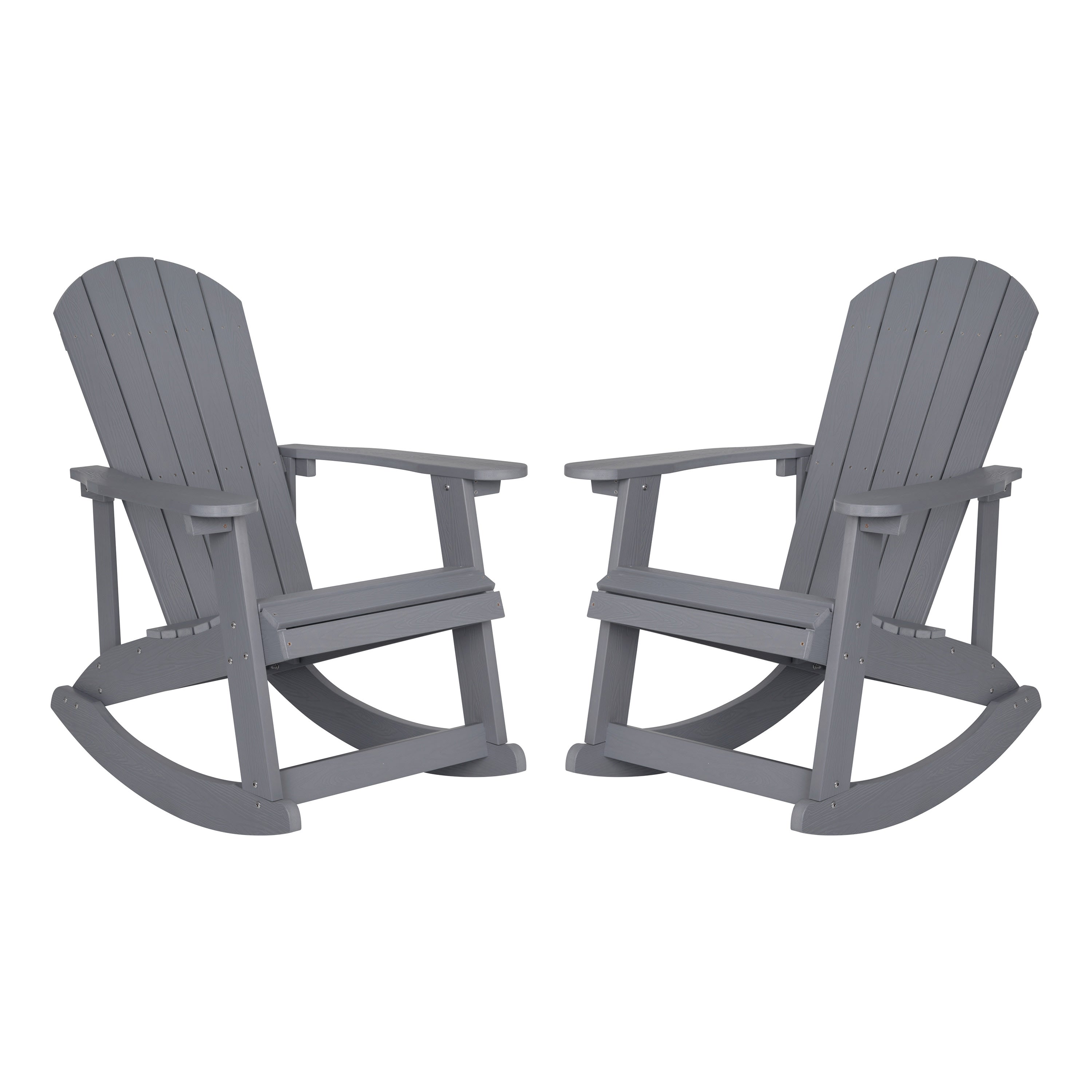 Gray adirondack outlet rocking chair