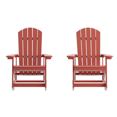 Adirondack Poly Resin Rocking Chairs for Indoor/Outdoor Use - 2 Pack - View 1