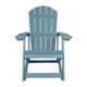 Sea Foam |#| Adirondack Style Poly Resin Wood Rocking Chair for Indoor/Outdoor Use - Sea Foam