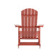 Red |#| Adirondack Style Poly Resin Wood Rocking Chair for Indoor/Outdoor Use - Black