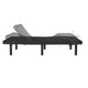 Queen |#| Anti-skid Black Upholstered Adjustable Bed Base with Wireless Remote-Queen