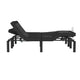 Split King |#| Anti-skid Black Upholstered Adjustable Bed Base with Wireless Remote-Split King