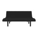 King |#| Anti-skid Black Upholstered Adjustable Bed Base with Wireless Remote-King