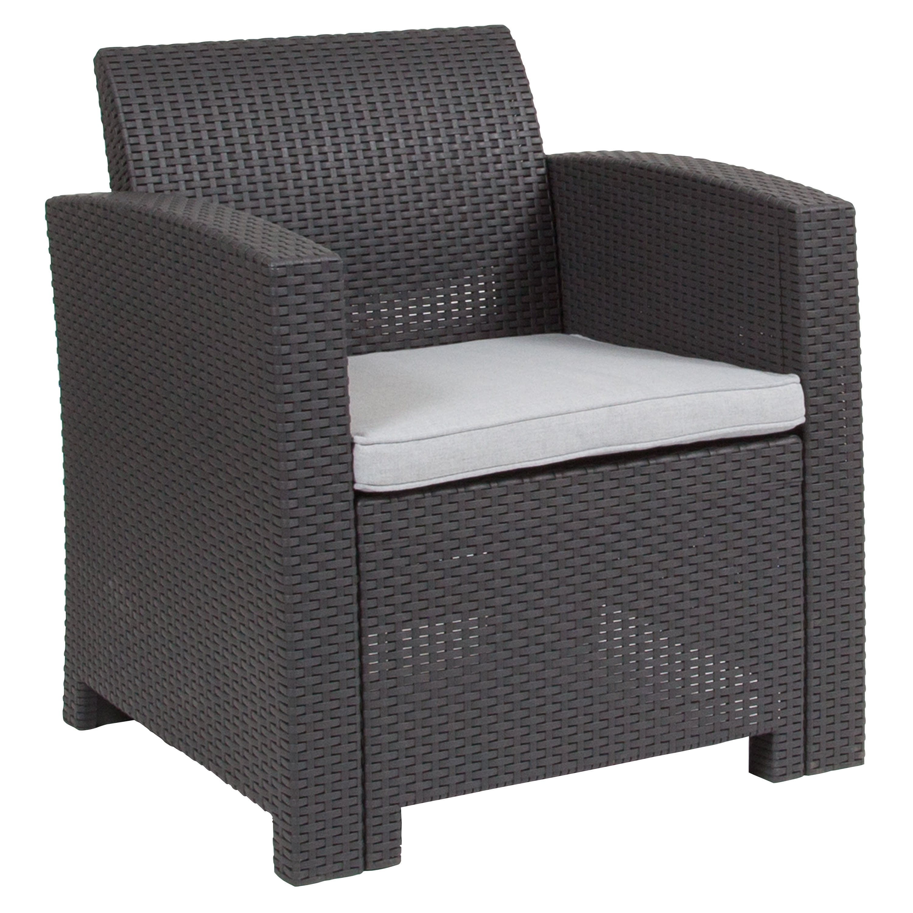 Faux rattan patio 2025 chairs