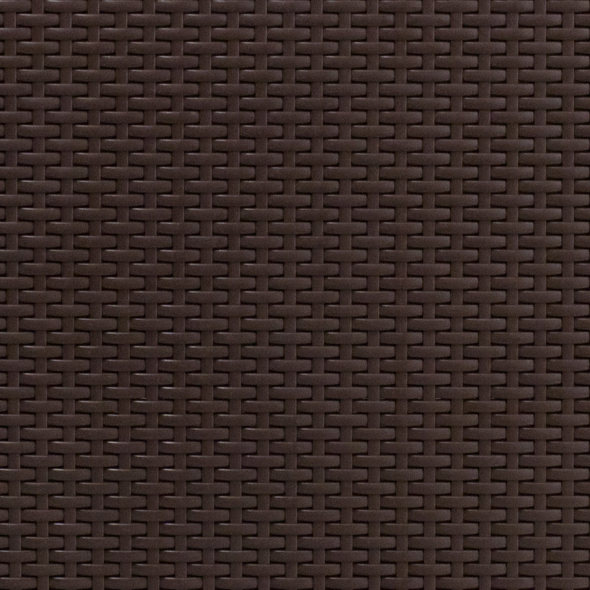 Chocolate Brown |#| Chocolate Brown Faux Rattan Loveseat with All-Weather Beige Cushions
