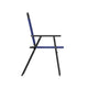 Navy |#| Set of 2 All-Weather Textilene Patio Sling Chairs with Armrests - Navy