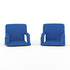 Blue |#| 2 Pack Reclining Blue Backpack Padded Stadium Chairs-Armrests & Storge Pockets