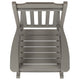 Gray |#| Set of 2 Indoor/Outdoor Poly Resin Rocking Chairs with Side Table in Gray