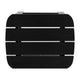 Black |#| Set of 2 Indoor/Outdoor Poly Resin Rocking Chairs with Side Table in Black