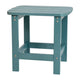 Teal |#| Set of 2 Indoor/Outdoor Poly Resin Rocking Chairs with Side Table in Teal