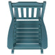 Teal |#| Set of 2 Indoor/Outdoor Poly Resin Rocking Chairs with Side Table in Teal