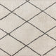Ivory/Gray,8' x 10' |#| 8' x 10' Ivory and Black Diamond Trellis Modern Shag Area Rug