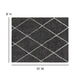 Charcoal/Ivory,8' x 10' |#| 8' x 10' Charcoal and Ivory Diamond Trellis Modern Shag Area Rug