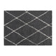 Charcoal/Ivory,5' x 7' |#| 5' x 7' Charcoal and Ivory Diamond Trellis Modern Shag Area Rug