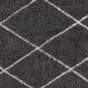 Charcoal/Ivory,5' x 7' |#| 5' x 7' Charcoal and Ivory Diamond Trellis Modern Shag Area Rug