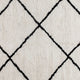 Ivory/Black,8' x 10' |#| 8' x 10' Ivory and Black Diamond Trellis Modern Shag Area Rug