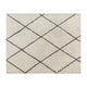 Ivory/Gray,8' x 10' |#| 8' x 10' Ivory and Black Diamond Trellis Modern Shag Area Rug