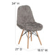 Charcoal Gray |#| Shaggy Dog Charcoal Gray Accent Chair - Dorm Chair - Retro Chair - Faux Fur