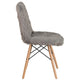 Charcoal Gray |#| Shaggy Dog Charcoal Gray Accent Chair - Dorm Chair - Retro Chair - Faux Fur