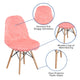 Hermosa Pink |#| Shaggy Dog Hermosa Pink Accent Chair - Dorm Furniture - Retro Chair - Faux Fur